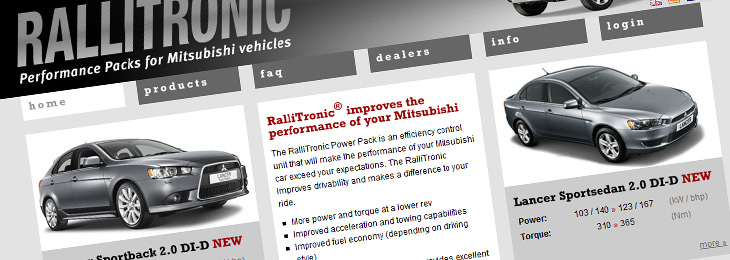 Rallitronic productwebsite
