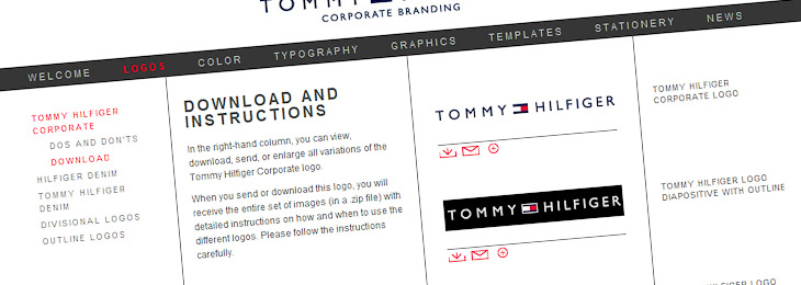 Tommy corporate identity